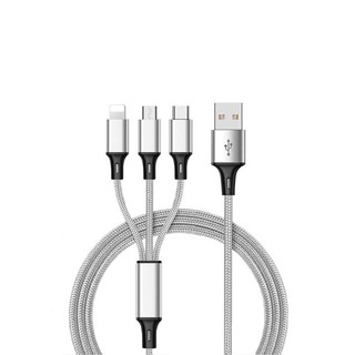 3 In 1 USB Cable For Huawei For IPhone 12 11 Pro Max Fast Charge Cable