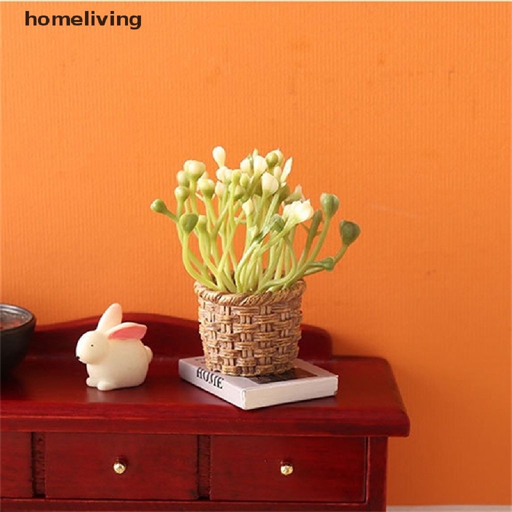 Mô Hình Chậu Cây Xanh Trang Trí Nhà Búp Bê Tỉ Lệ 1: 12