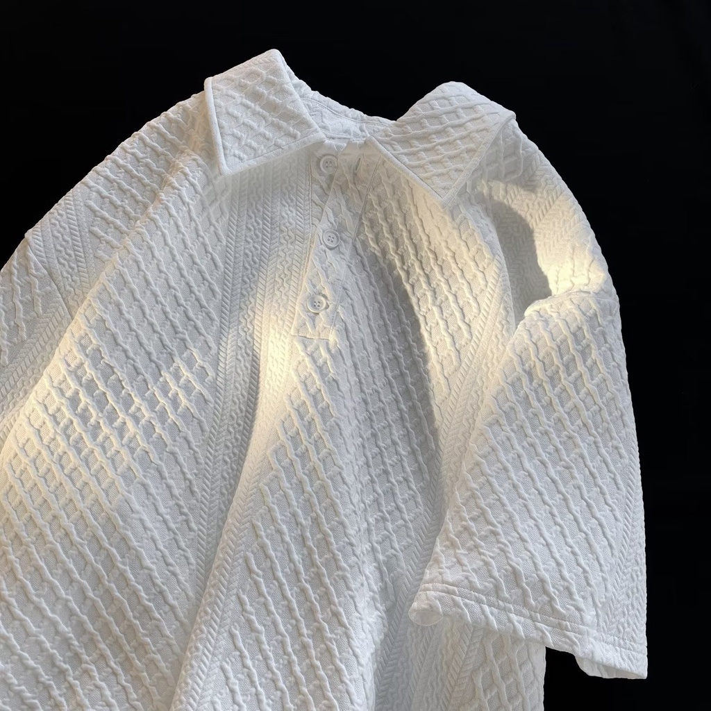 Áo Thun POLO Tay Lửng Phong Cách Harajuku Thời Trang Mùa Hè 2023