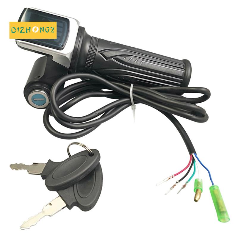 Bộ Khóa Tay Ga Xe Đạp Điện 36V Có Màn Hình LCD