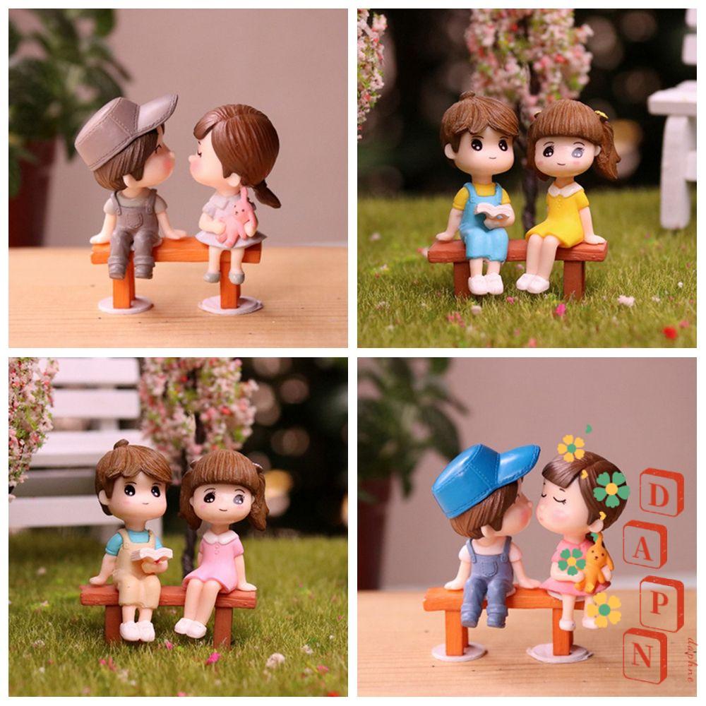 Set 2 Đồ trang trí Cặp Đôi Xinh Xắn Dùng Để Trang Trí Nội Thất / Tiểu Cảnh