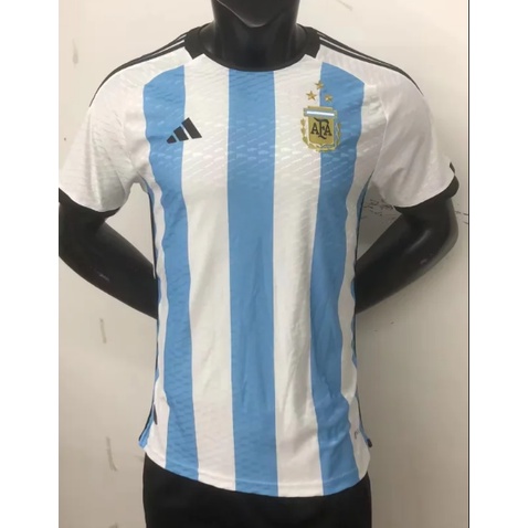 Áo Bóng Đá 3 Sao Đội Tuyển Argentina Mùa Giải 2022 World Cup