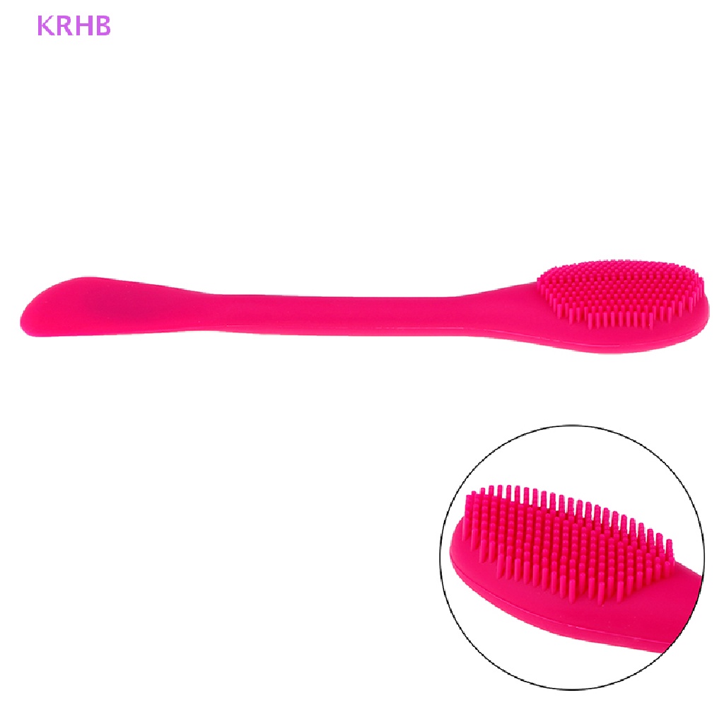 Bàn Chải Silicone Rửa Mặt Mát Xa Tẩy Tế Bào Chết KRHB Áo Thun Thiết Kế Mới Năng Động Thời Trang