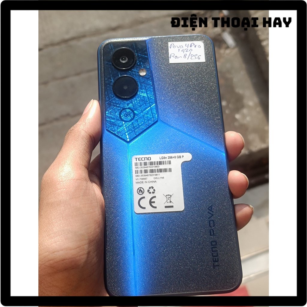 [HOTTT} Điện thoại Gaming Tecno POVA 4 PRO 8GB/256GB - Hàng Chính hãng - Nguyên seal - Bh 12 tháng - Lỗi 1 đổi 1