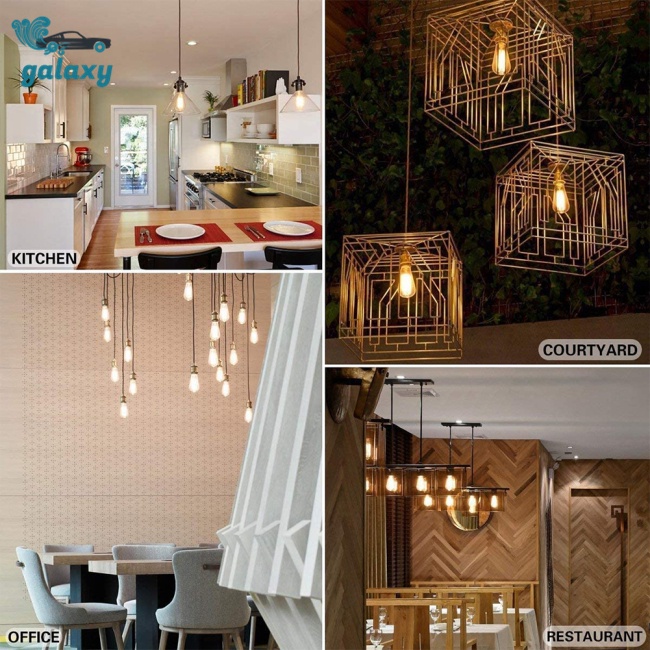 Galaxy Bóng Đèn Dây Tóc E14 Màu Vàng Ấm Áp Phong Cách Retro