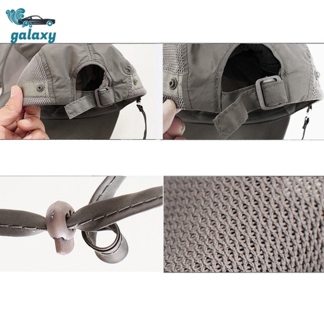 Galaxy Mũ Lưỡi Trai Chống Nắng Thoáng Khí Nhanh Khô Có Dây Đeo Tùy Chỉnh Tiện Dụng Cho Nam Và Nữ Ốp