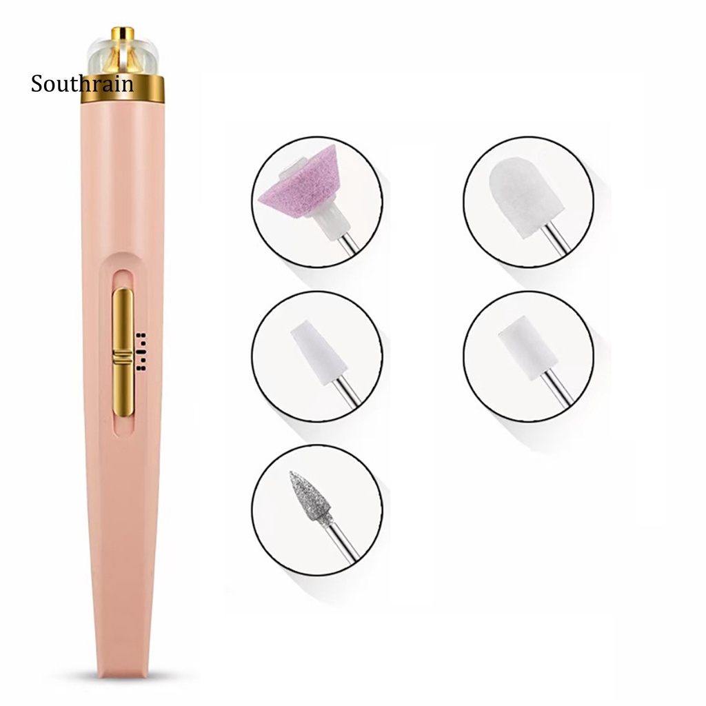 Bộ Dụng Cụ Dũa Móng Điện Tử Đa Năng Tích Hợp Đèn LED USB Chuyên Dụng Cho Salon