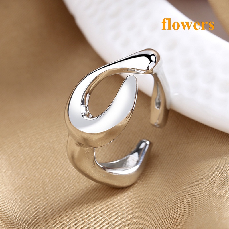 Nhẫn Hở Hình Hoa Thời Trang | Nhẫn Thời Trang Trang Sức Sang Trọng | Nhẫn Hở Thiết Kế Bất Đối Xứng Thời Trang Cá Tính | Nhẫn Hở Thiết Kế Hình Học Độc Đáo Thời Trang