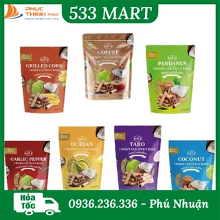 Bánh Kẹo Ăn Vặt Cuộn Dừa Thái Lan Kaew Đủ Vị
