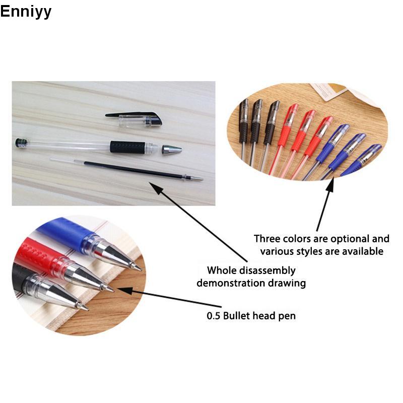 📚📚Bút bi nước viết êm tay không lem mực ra tay, bút bi giá rẻ sẵn 3 màu đen xanh đỏ, đồ dùng văn phòng phẩm Heytabox