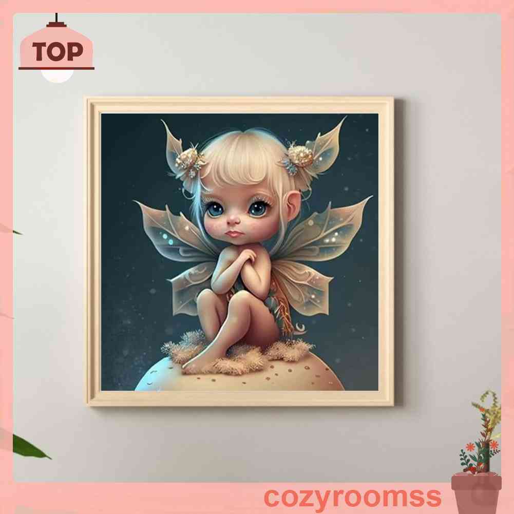 Tranh Đính Đá Kim Cương Toàn Bộ 5D DIY Hình Vẽ Thiên Thần