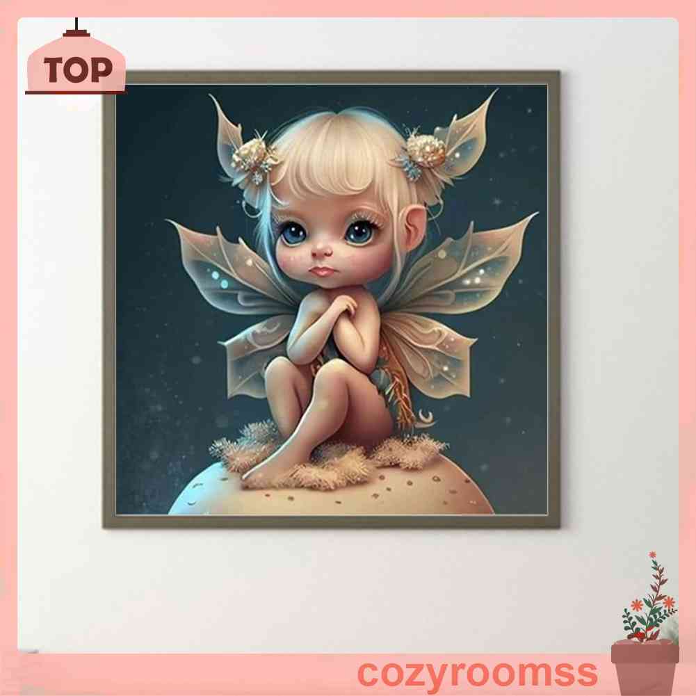 Tranh Đính Đá Kim Cương Toàn Bộ 5D DIY Hình Vẽ Thiên Thần