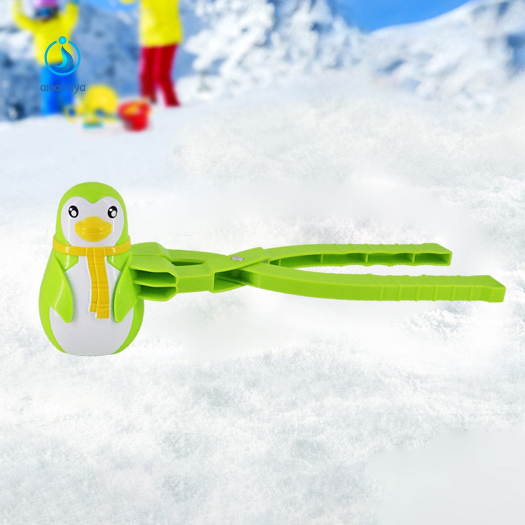 Amar Đồ Chơi Kẹp Làm Quả Cầu Tuyết Chim Cánh Cụt Bằng ABS Nhiều Màu Cho Bé