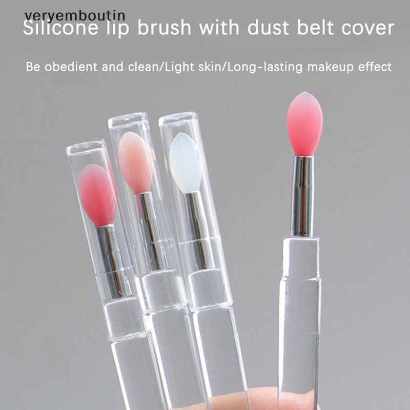 Bộ 3 Cọ Silicone Đắp Mặt Nạ Môi Chống Bụi Tiện Lợi