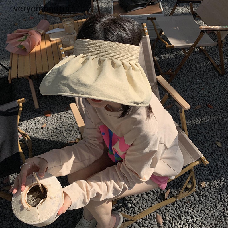 Mũ Chống Nắng Hai Mặt Hở Chóp Có Thể Gập Lại Hình Vỏ Sò Thời Trang Đi Biển Cho Nữ n