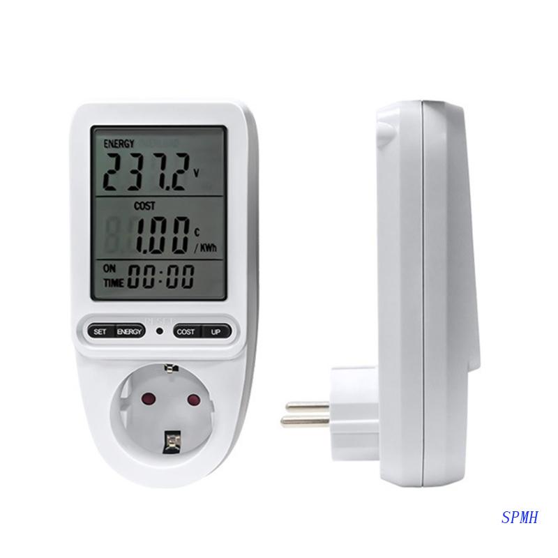 Đồng Hồ Đo Năng Lượng Điện Siêu Năng Lượng Mặt Trời Với Màn Hình LCD Bảo Vệ Quá Tải