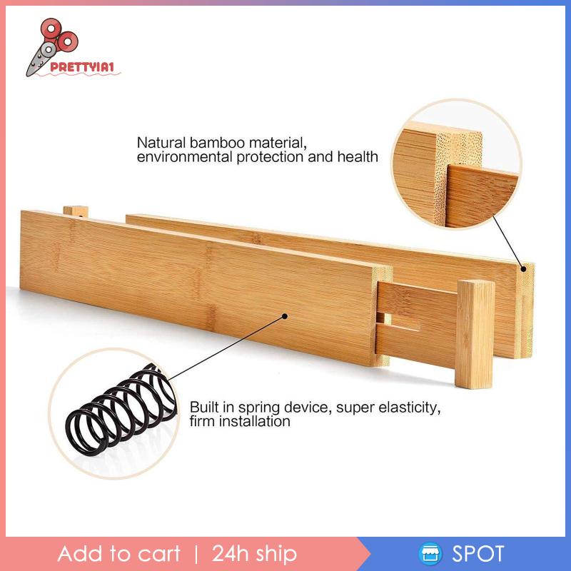 Thanh Chia Ngăn Tủ Bằng Tre 56cm 1 Cm Có Thể Điều Chỉnh