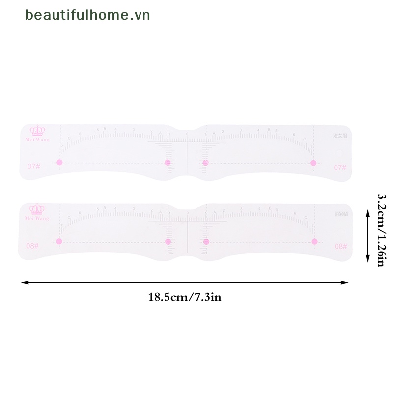 Bộ 12 Dụng Cụ Tạo Hình Trang Điểm Lông Mày Một Bước