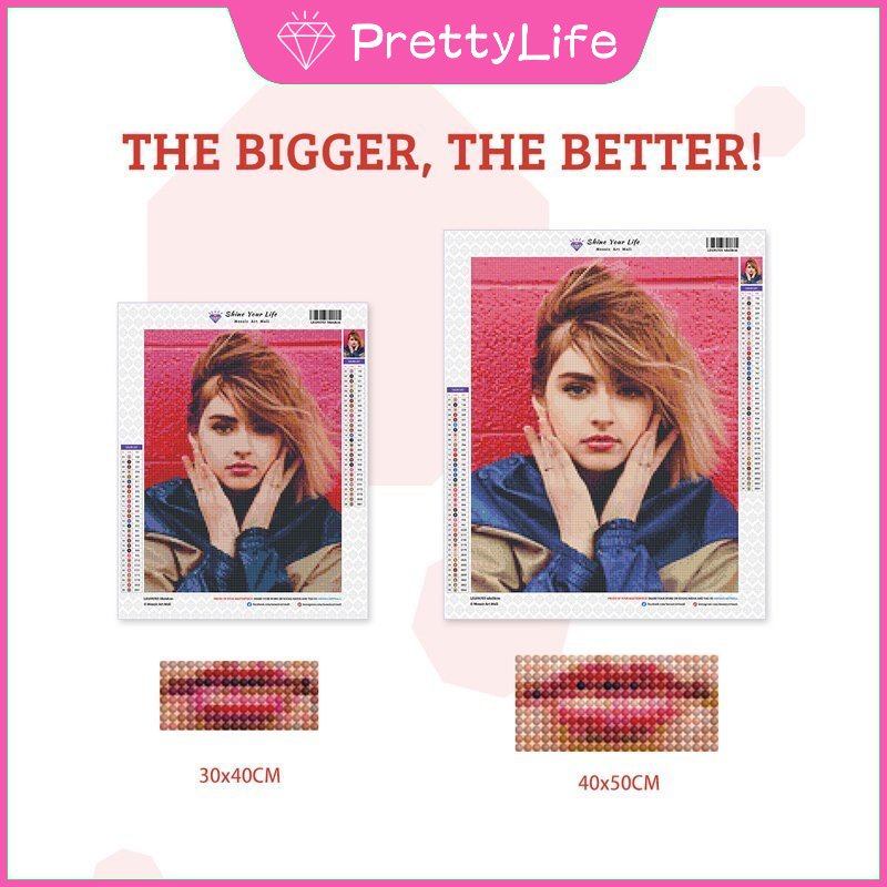 Bộ Tranh Đính Đá 5D Tự Làm Hình Thần Tượng 30x40cm 40x50cm