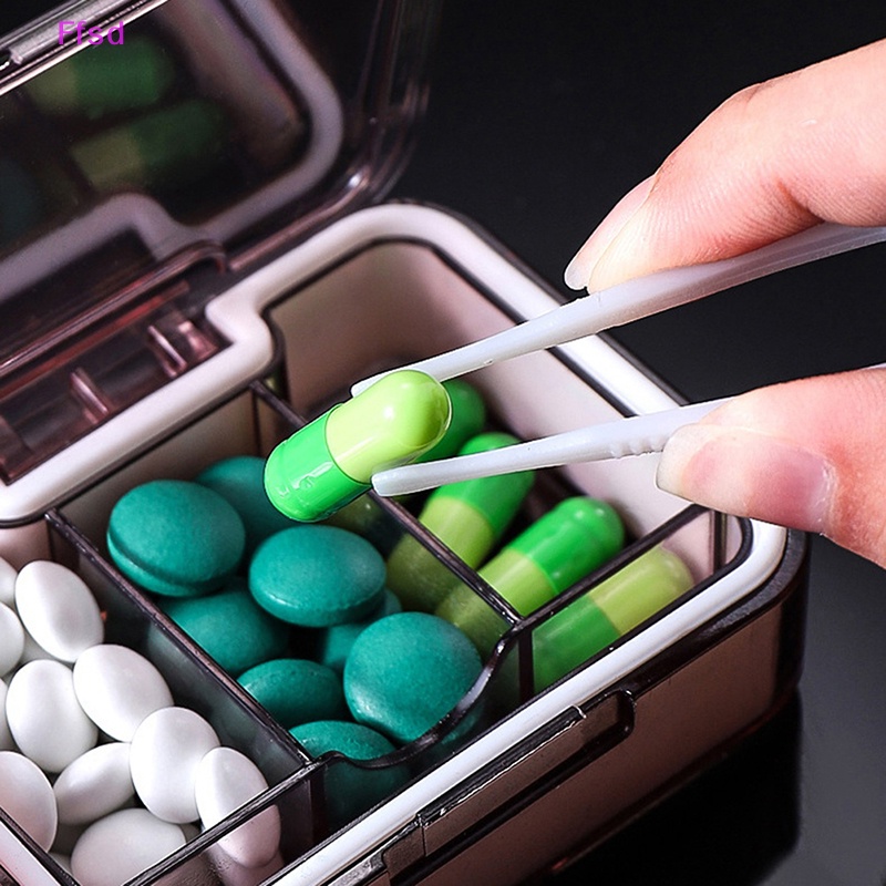 {Ffsd} Hộp Đựng Thuốc / Vitamin Chia Ngăn Di Động Tiện Lợi Cho Du Lịch * Bán Chạy