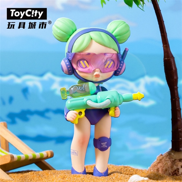 ★HGTOYS★  Toycity Laura Pool Wars Dòng Blind Box Doll Tide Play Trang trí Quà tặng