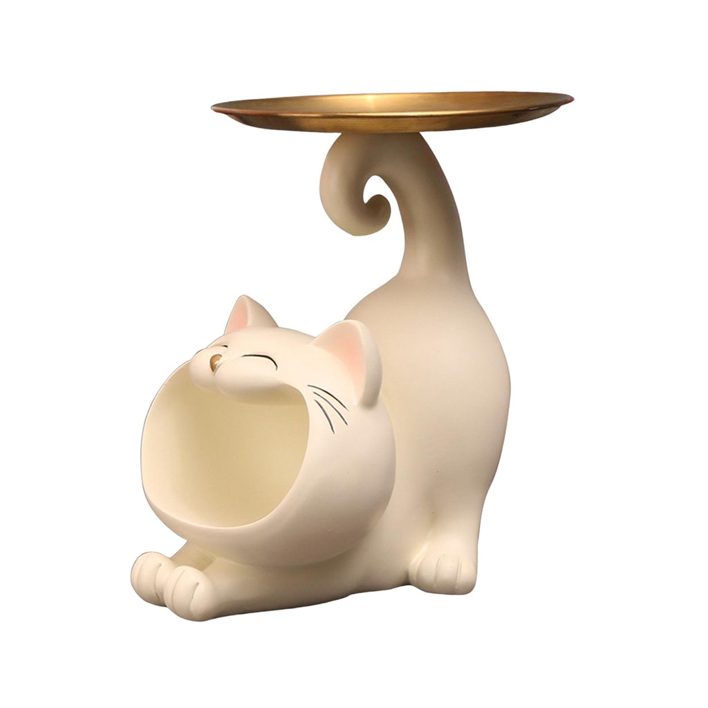 Khay đựng kẹo LOVIVER hình mèo trang trí phòng khách