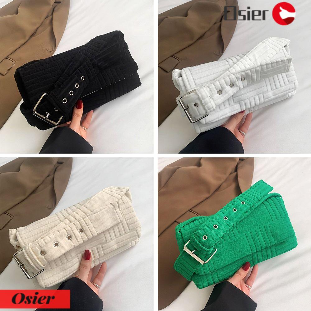 1 Túi Đeo Vai / Đeo Chéo Màu Trơn Mềm Mại Thời Trang Cho Nữ