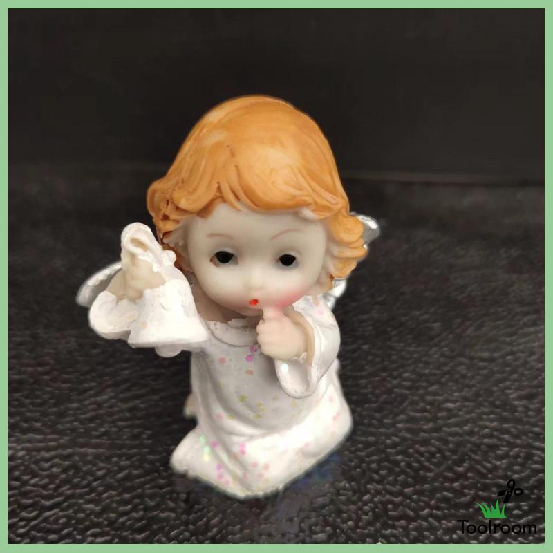 Bộ 4 Tượng Thiên Thần Điêu Khắc Nghệ Thuật Để Bàn Trang Trí Phòng Ngủ