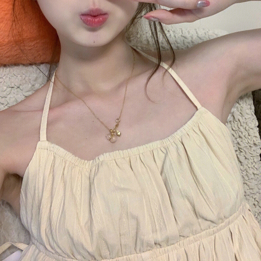 Đồ ngủ Hai Dây Dáng Ngắn Phong Cách Pháp Thời Trang Mùa Hè Hàng Mới Dành Cho Bạn Nữ