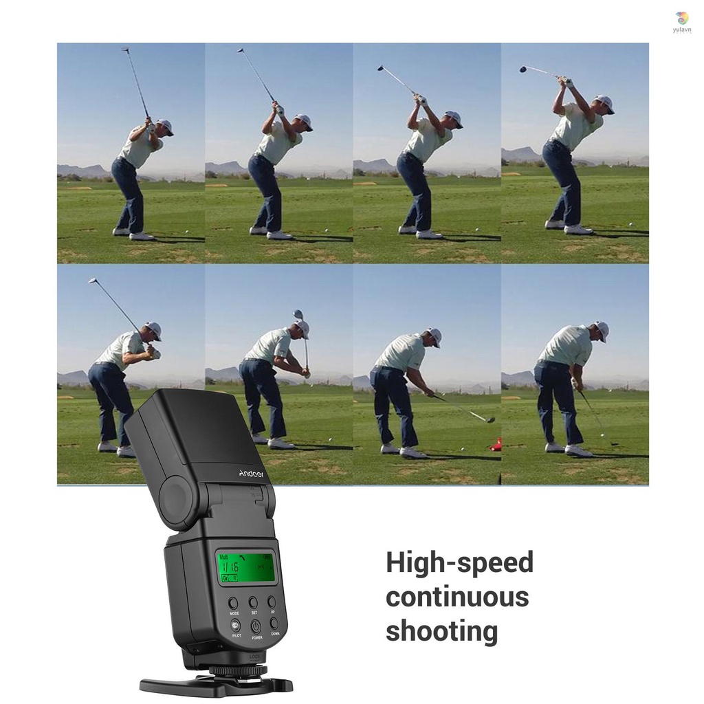 ANDOER Đèn Flash LED Tùy Chỉnh GN40 Chuyên Dụng Cho Máy Ảnh