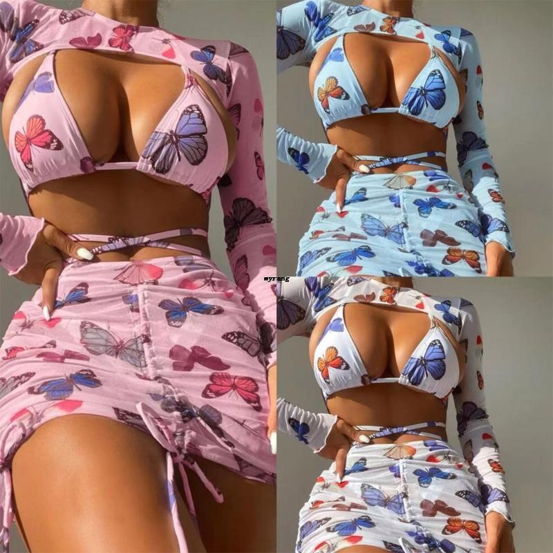 ✿ Bộ Đồ Bơi Bikini 4 Mảnh Quyến Rũ Cho Nữ