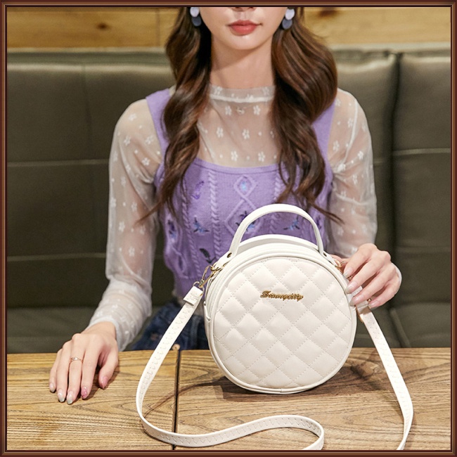 Túi Đeo Vai Mini Bằng Da Pu Nhân Tạo Với Tay Cầm Điều Chỉnh Và Khóa Kéo Chống Rỉ Sét Thời Trang Cho Nữ