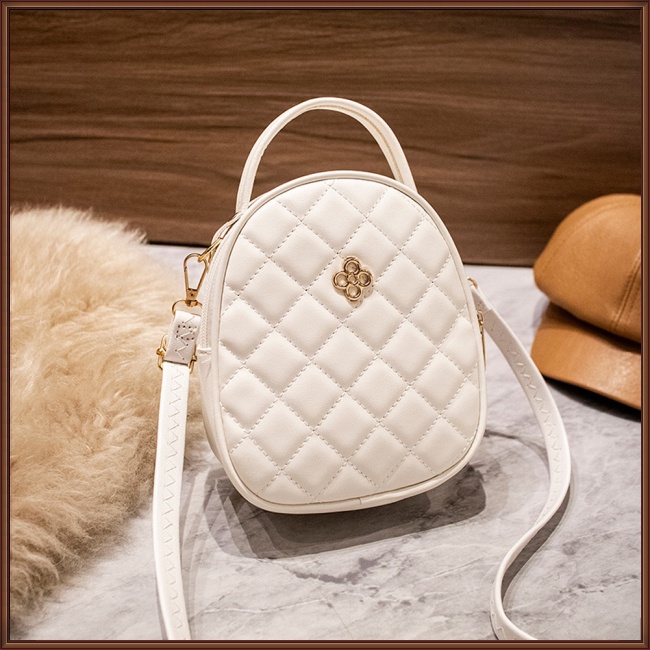 Túi Đeo Chéo Mini Bằng Da Pu Kèm Dây Đeo Sợi Xích Thời Trang Cho Nữ