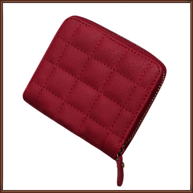 Jaz Ví Cầm Tay Mini Màu Trơn Có Khóa Kéo Cho Nữ