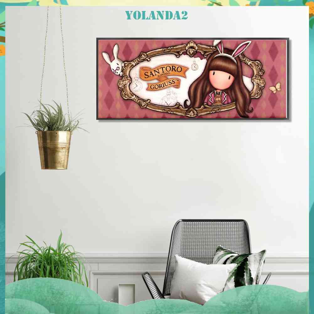 Bộ Tranh Đính Đá 5D Họa Tiết Búp Bê Nghệ Thuật Độc Đáo DIY Dùng Trang Trí