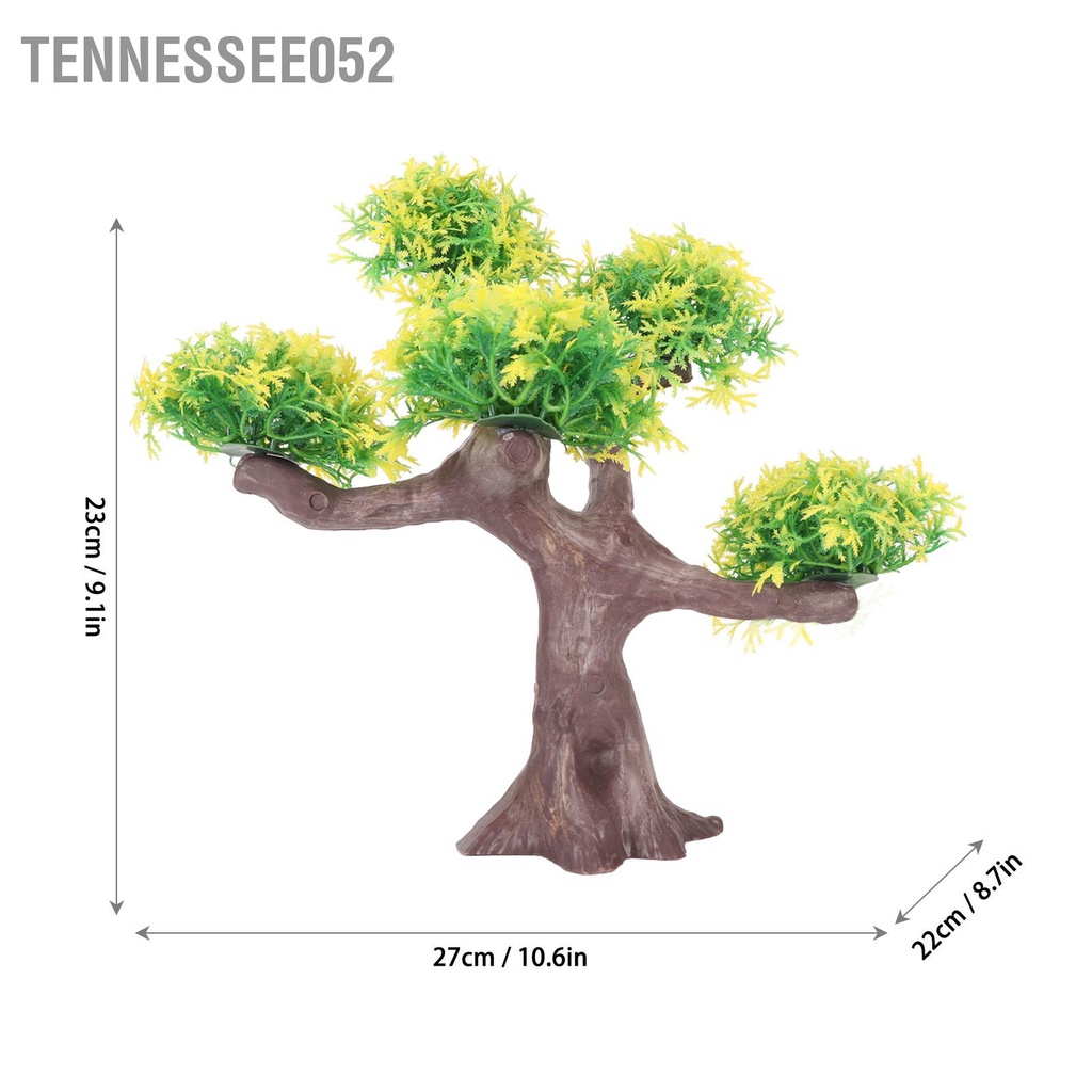 Tennessee052 Nhân Tạo Cá Cây Mềm An Toàn Chống Phai Màu Thủy Sinh Trang Trí Cho Phụ Kiện Bể