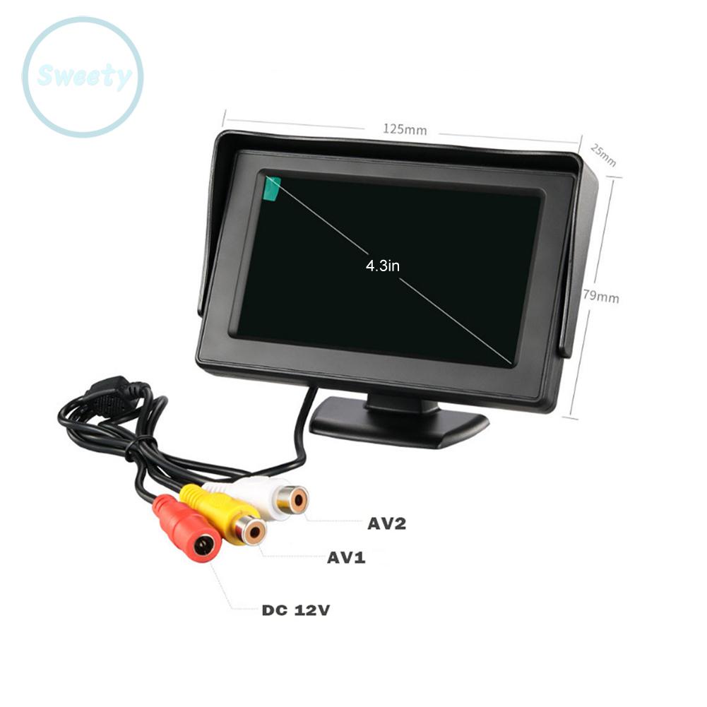 1 * Màn Hình Quan Sát Phía Sau Xe Hơi 1 * 4.3 Inch TFT LCD