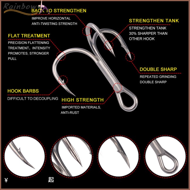 Set 20 Lưỡi Câu Cá Bằng Thép Carbon Chất Lượng Cao