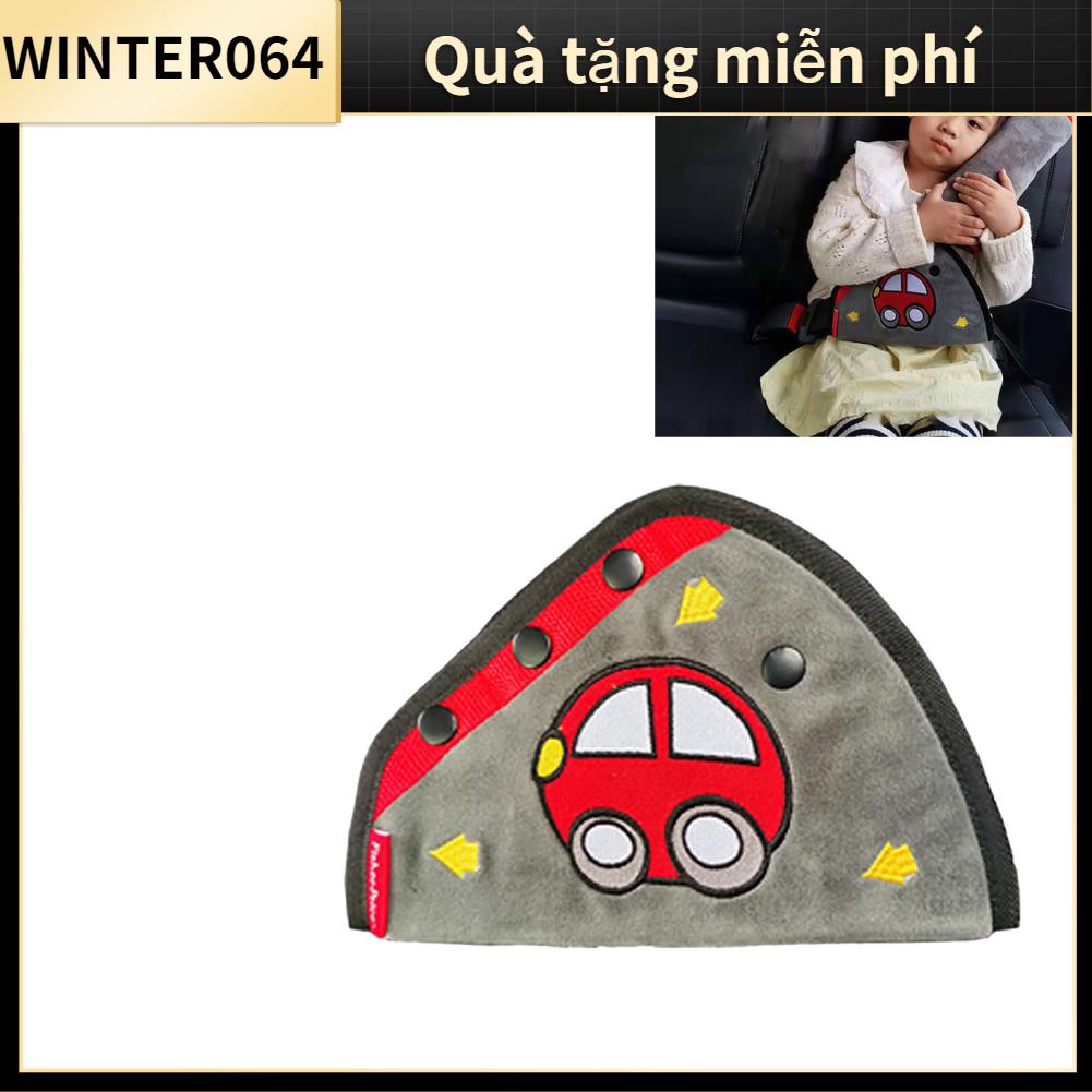 Winter064 Dây Đai An Toàn Gối Điều Chỉnh Cho Trẻ Em Ô Tô Đệm Dễ Thương Mềm Mại Làm Dày Ghế Dải Miếng Lót