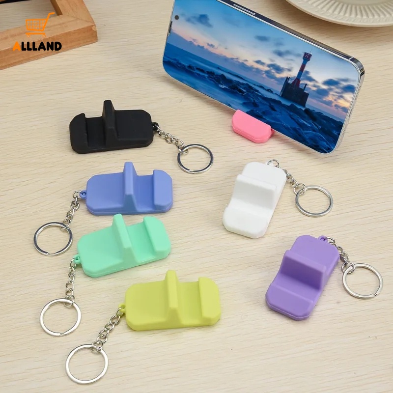 Giá Đỡ Điện Thoại / Máy Tính Bảng Mini Bằng PVC Có Móc Treo Tiện Dụng