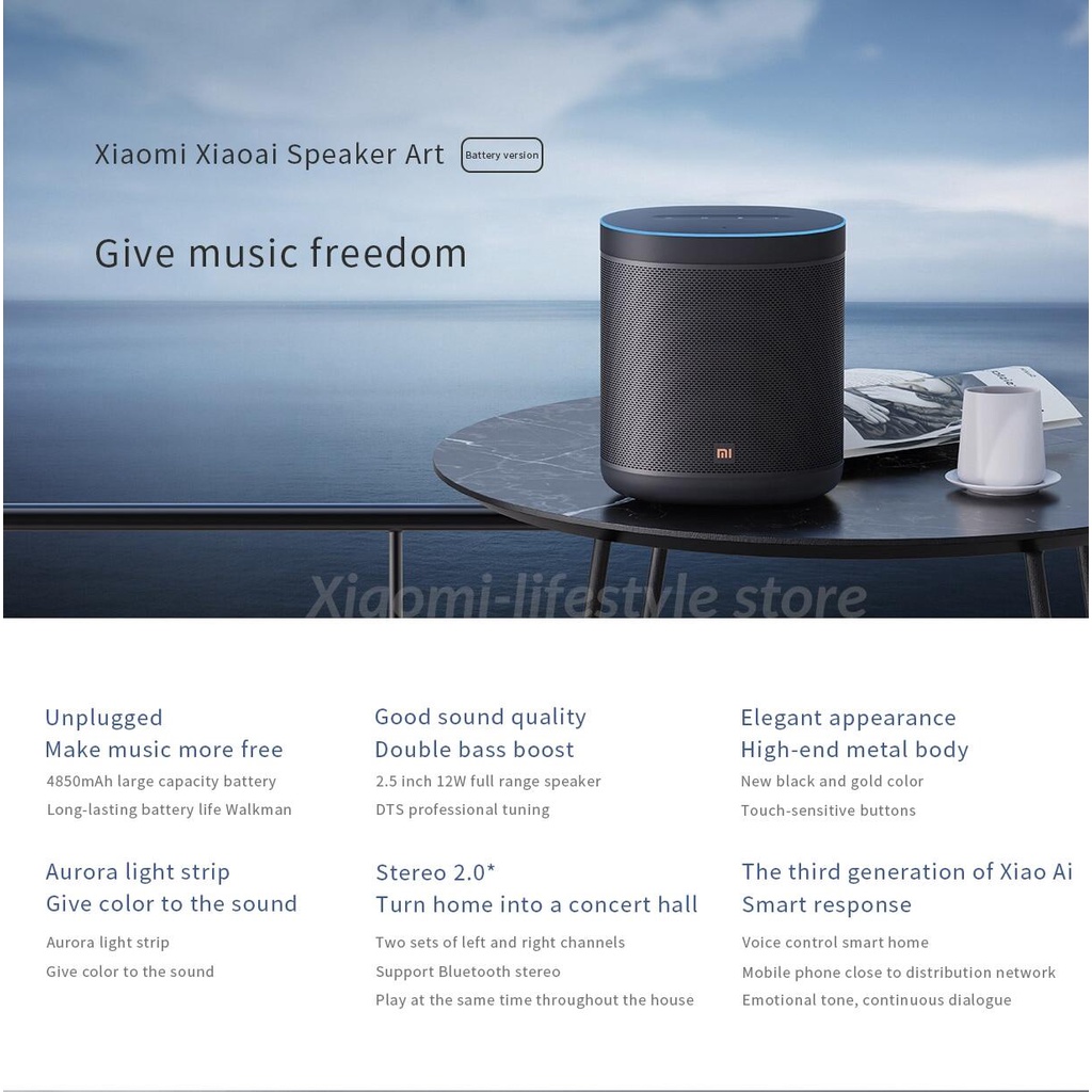 Loa Không Dây Xiaomi Xiaoai 4850MAh Có ĐèN LED Và Phụ KiệN | BigBuy360 - bigbuy360.vn