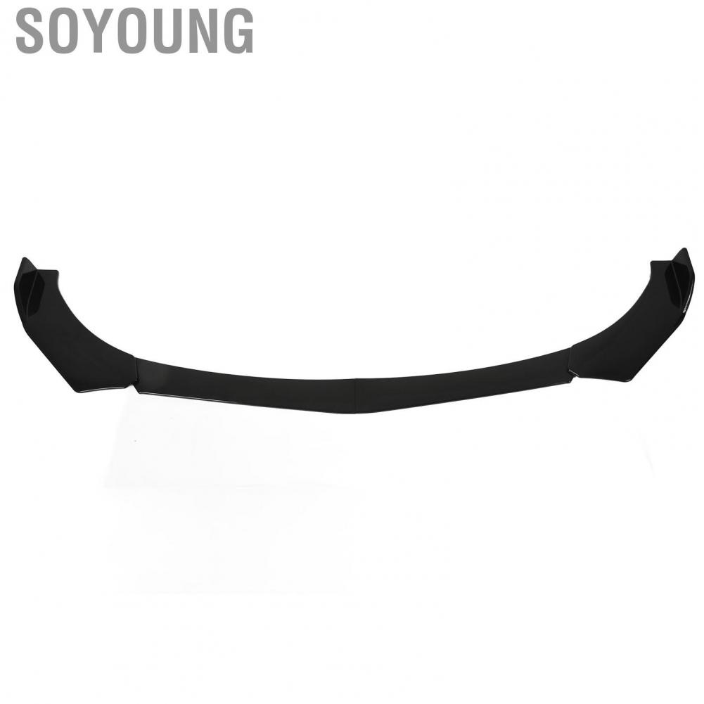 Soyoung Front Bumper Chin Spoiler  Reduce Windage Solid Car Font Bumper Lip Spoiler  Rust Durable Impact Resistant 4PCs  for Car
