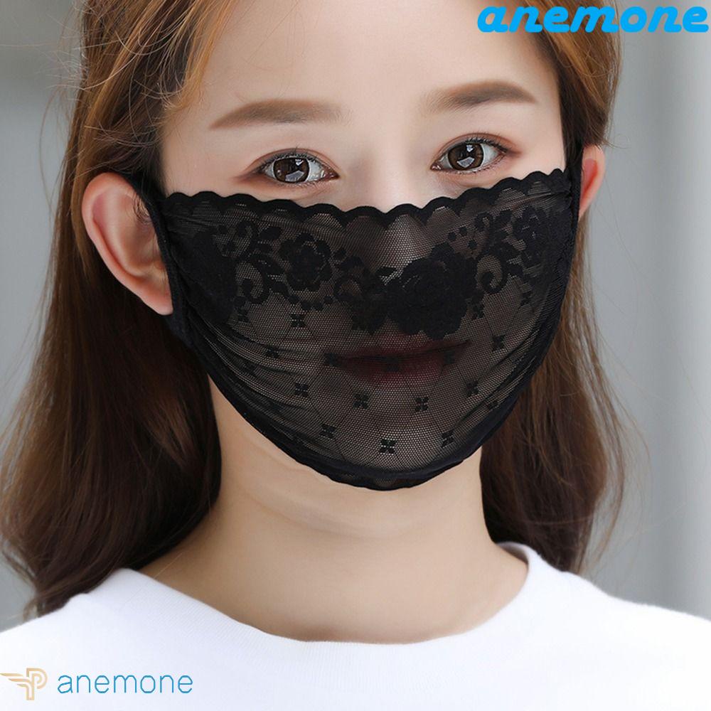 Khẩu Trang Ren Co Giãn Chống Tia UV Thời Trang Dành Cho Nữ