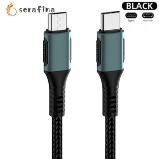 Dây cáp sạc nhanh truyền dữ liệu đầu usb type c sang micro usb cho macbook