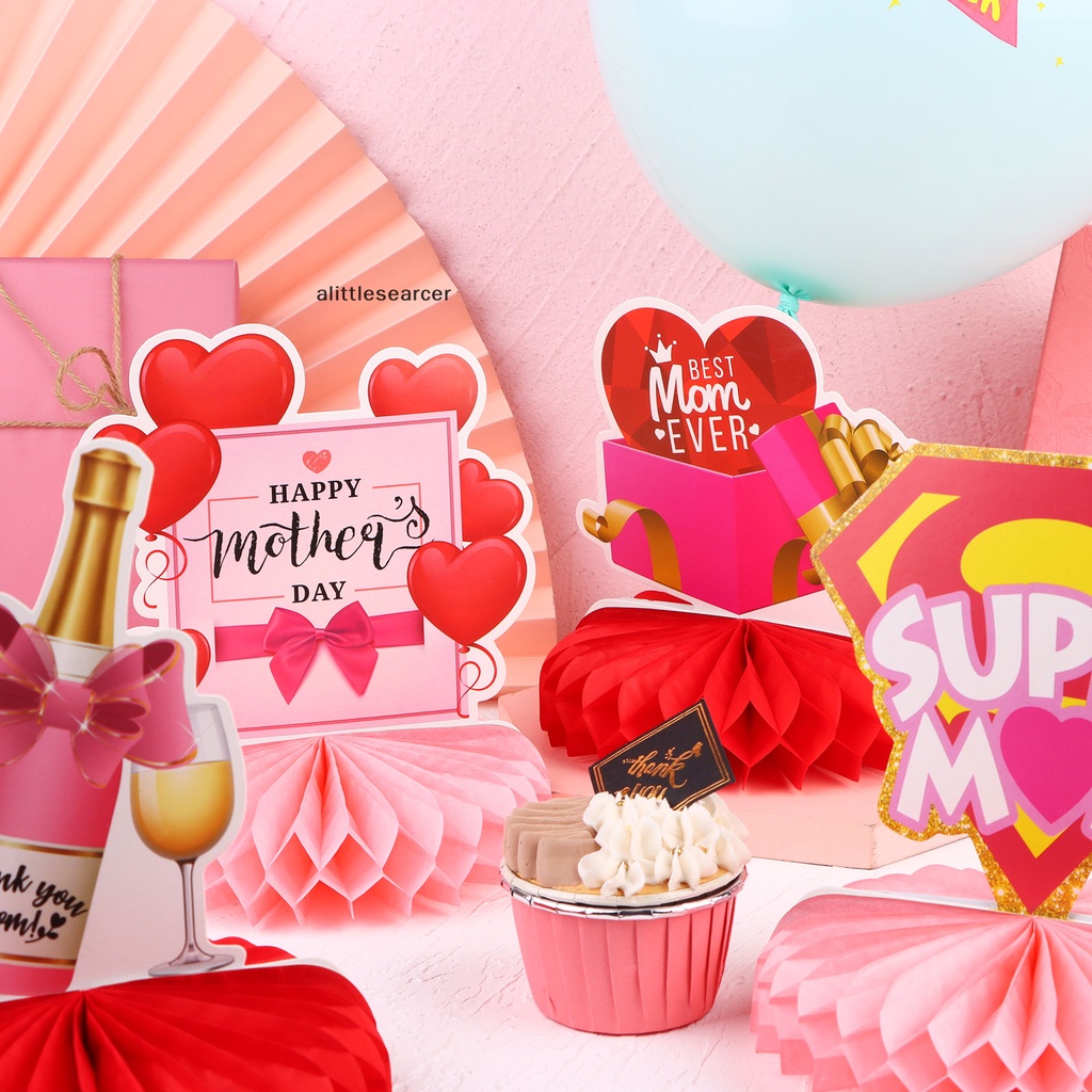 Set 39 Bong Bóng Cao Su Tổ Ong 12 Inch Dùng Trang Trí Tiệc Ngày Của Mẹ