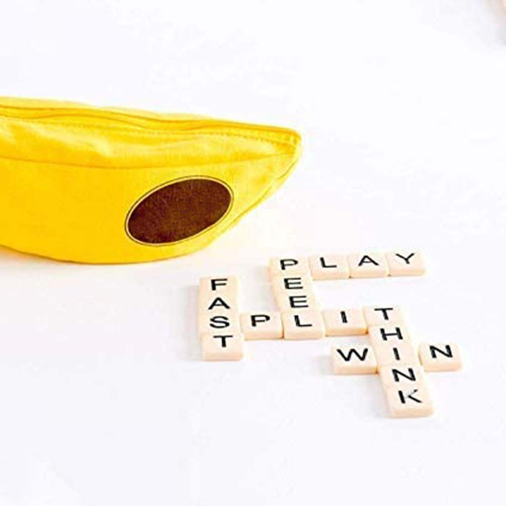 Bananagrams Crossword Game Alphabet Educational Game Scrabble Game Family Fun Game Bananagram Word Play Board