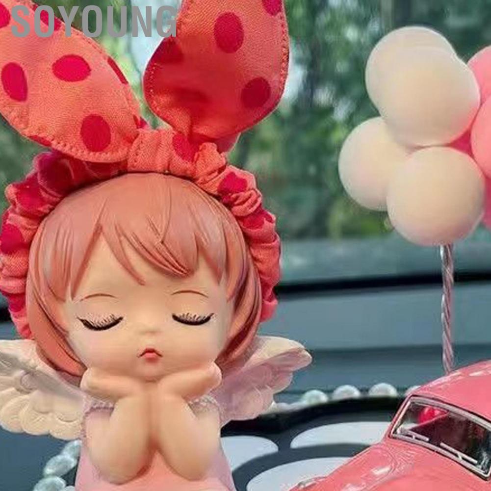 Soyoung Cute Car Ornaments Lovely Shape Delicate Workmanship Interior Decoration for Women Men Type2