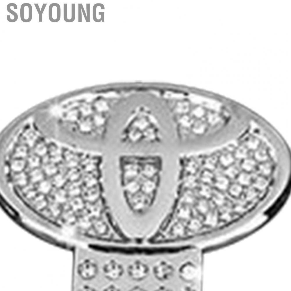 Soyoung Seat Belt Clips Rhinestones Compact Portable Comfortable Adjuster for Car Type2