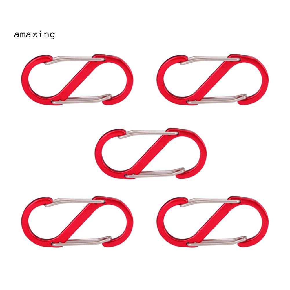 Set 5 Móc Khóa Chữ S Đa Năng Dùng Cho Các Hoạt Động Ngoài Trời