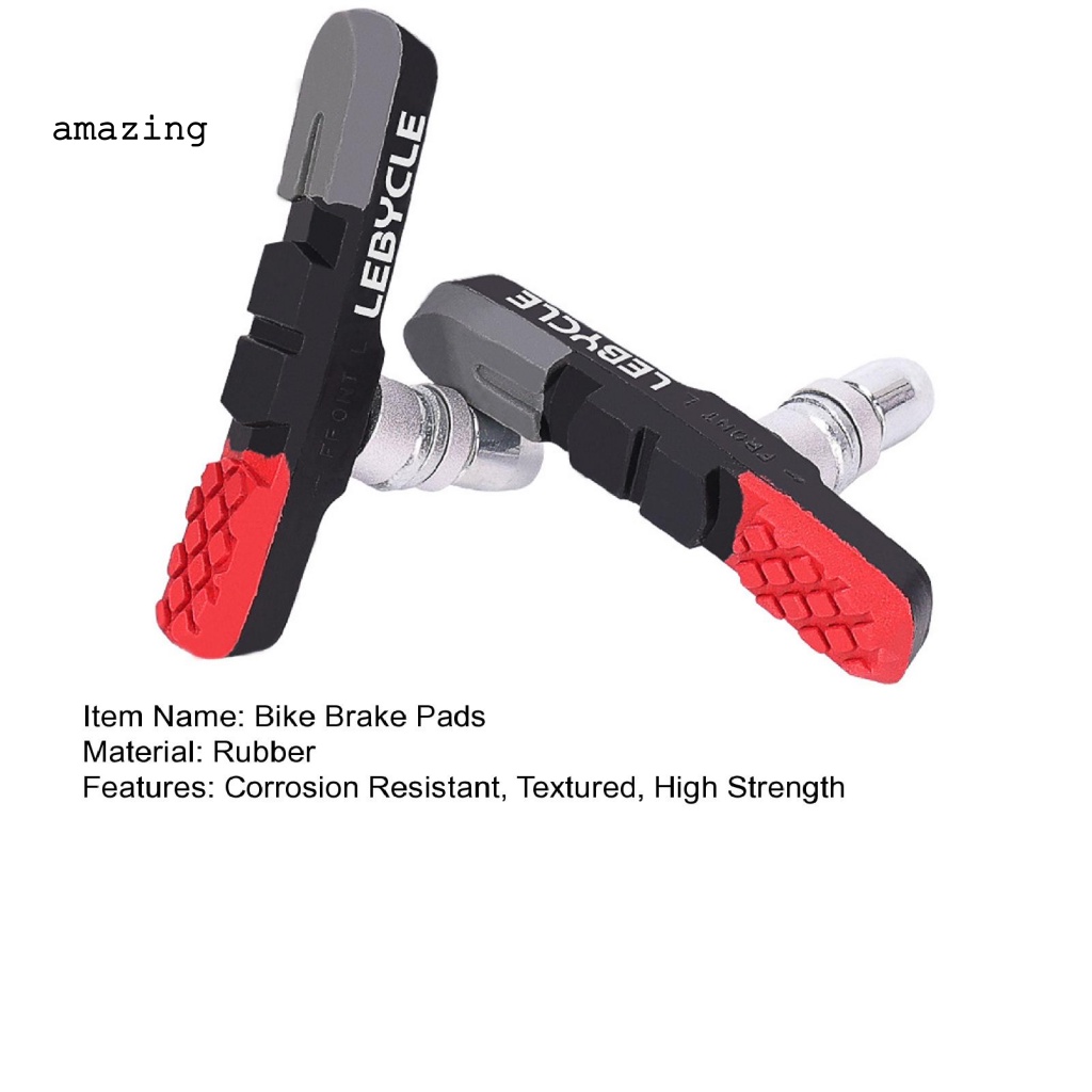 1 Cặp Má Phanh Xe Đạp Hình Chữ V Chống Mòn Dễ Lắp Đặt